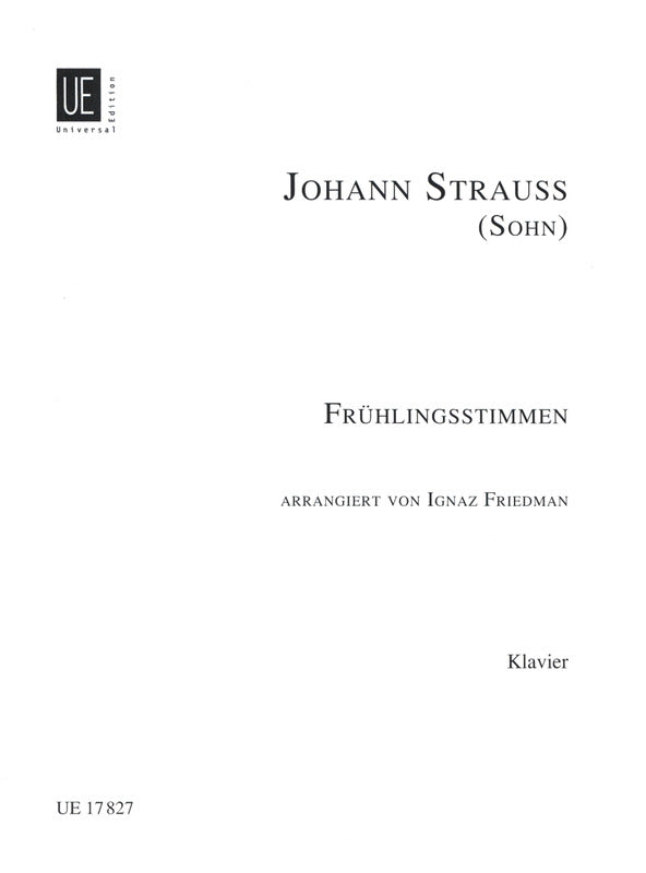 J. Strauss: Frühlingsstimmen, Op. 410 (arr. for piano)