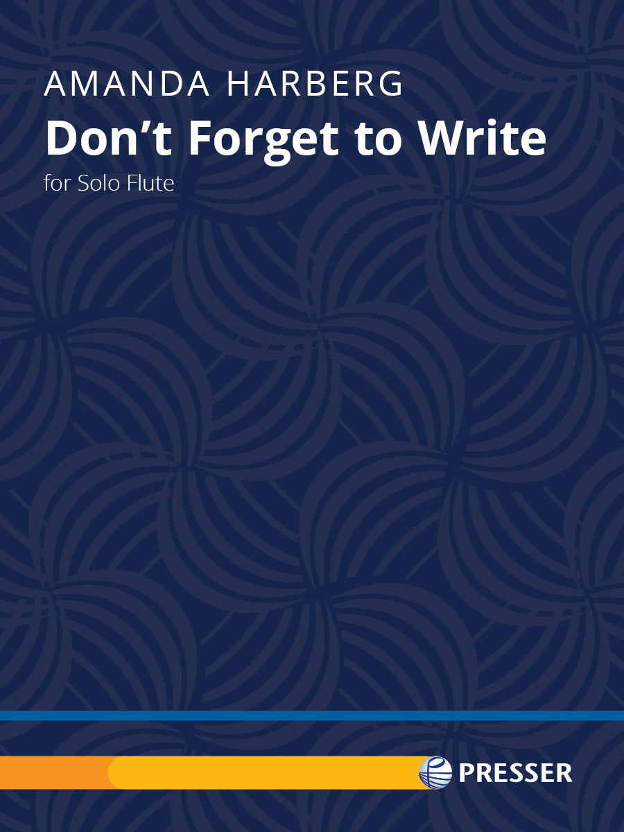 Harberg: Don't Forget to Write