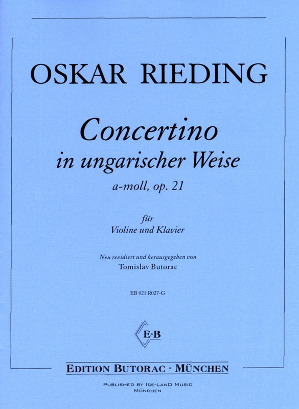 Rieding: Concertino in Hungarian Style, Op. 21