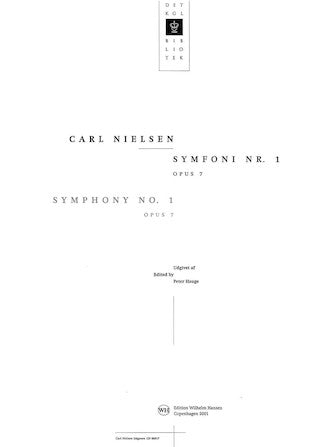 Nielsen: Symphony No. 1, Op. 7