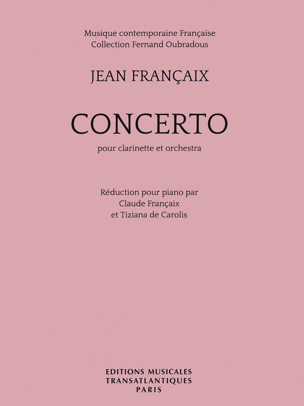 Françaix: Clarinet Concerto