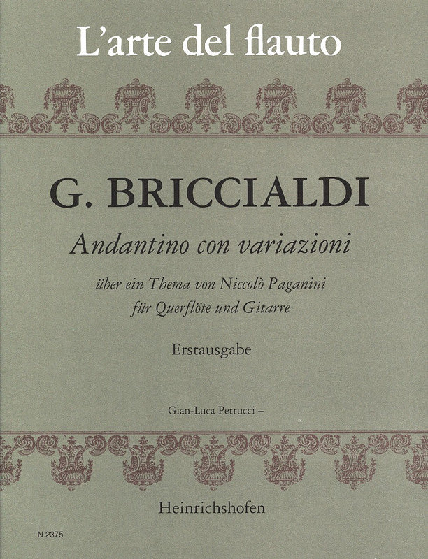 Briccialdi: Andantino and Variations on a Theme by Paganini