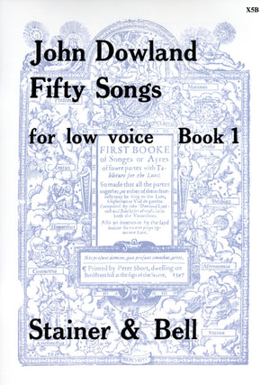 Dowland: 50 Songs - Book 1 (Nos. 1-25)