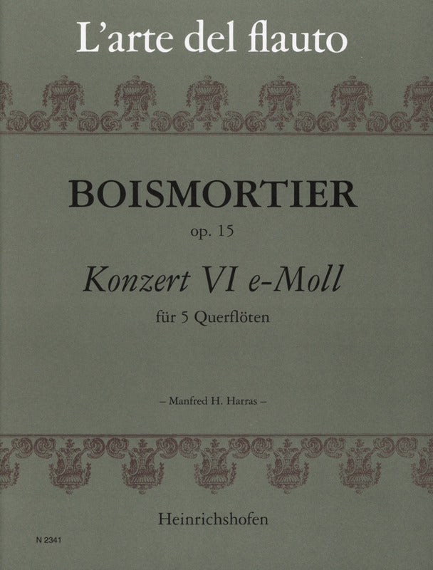 Boismortier: Concerto for Flute Quintet in E Minor, Op. 15, No. 6