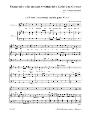 Mendelssohn: Songs - Volume 3