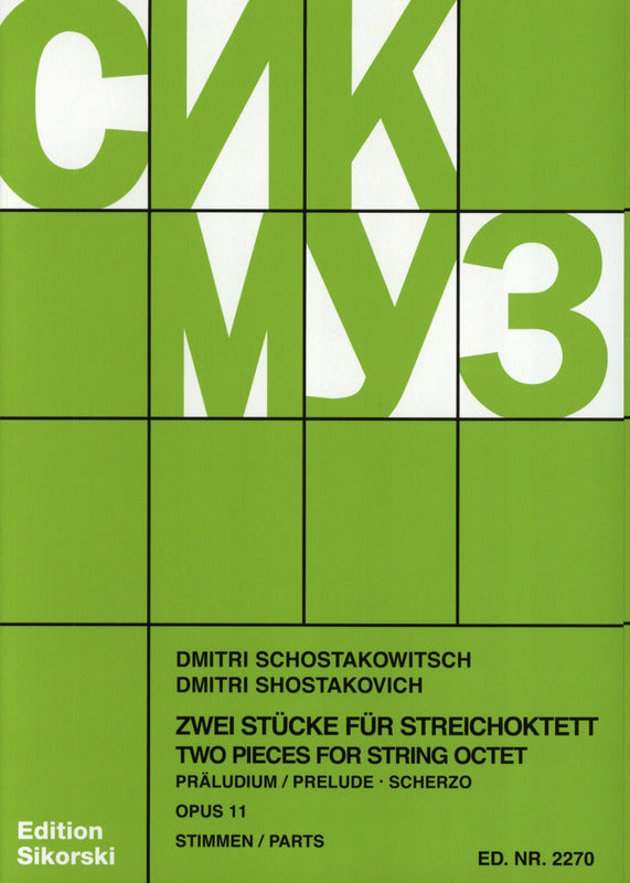 Shostakovich: Two Pieces for String Octet, Op. 11