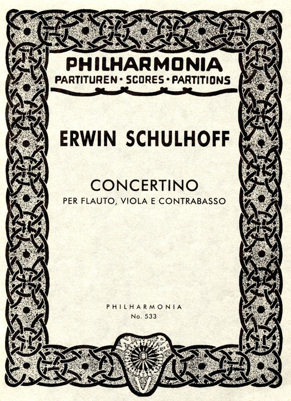Schulhoff: Concertino for Flute, Viola and Double Bass