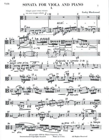 Blackwood: Viola Sonata