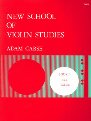 Carse: New School of Violin Studies - Book 1