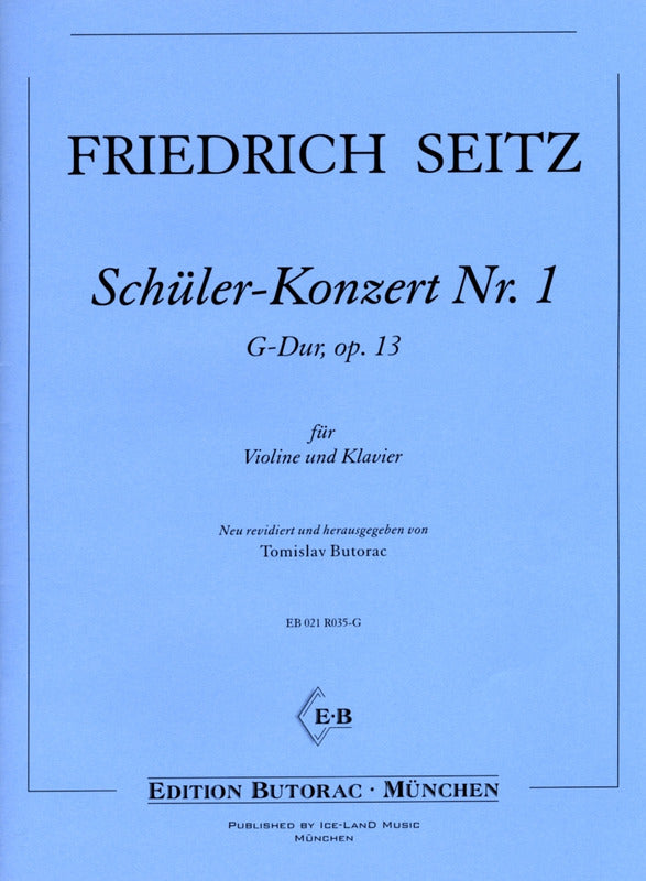 Seitz: Student Concerto No. 2 in G Major, Op. 13