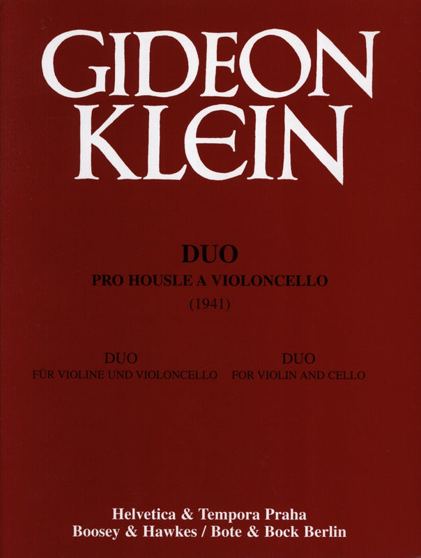 Klein: Duo for Violin and Cello