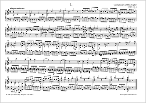 Vogler: 32 Préludes for Organ or Piano