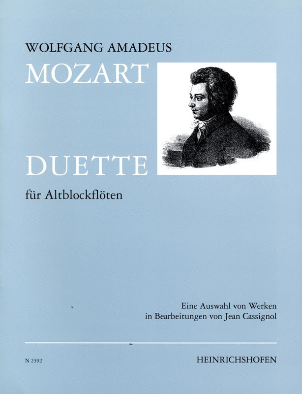 Mozart: 7 Duets (arr. for alto recorders)