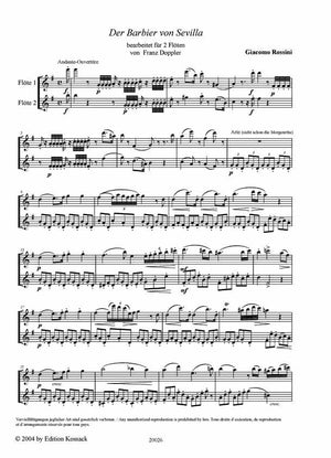 Rossini: The Barber of Seville (arr. for 2 flutes)