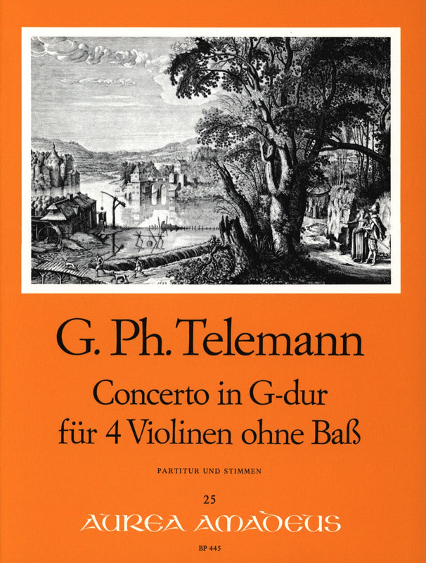 klatre Eller enten Udfordring Telemann: Concerto for 4 Violins in G Major, TWV 40:201 - Ficks Music