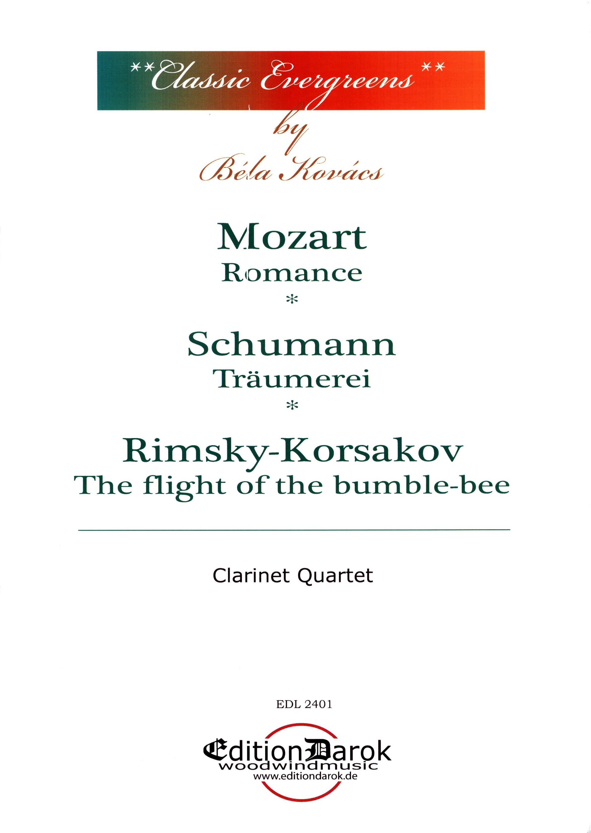 Kovács: Classic Evergreens for Clarinet Quartet