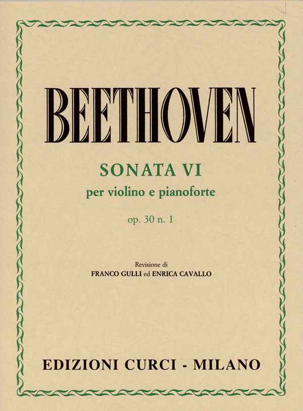 Beethoven: Violin Sonata in A Major, Op. 30, No. 1