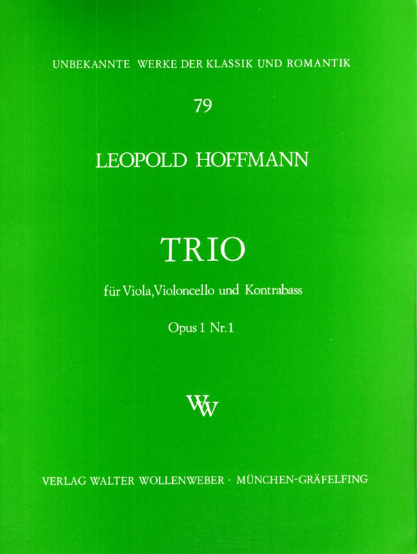 Hoffmann: Trio for Viola, Cello & Double Bass, Op. 1, No. 1