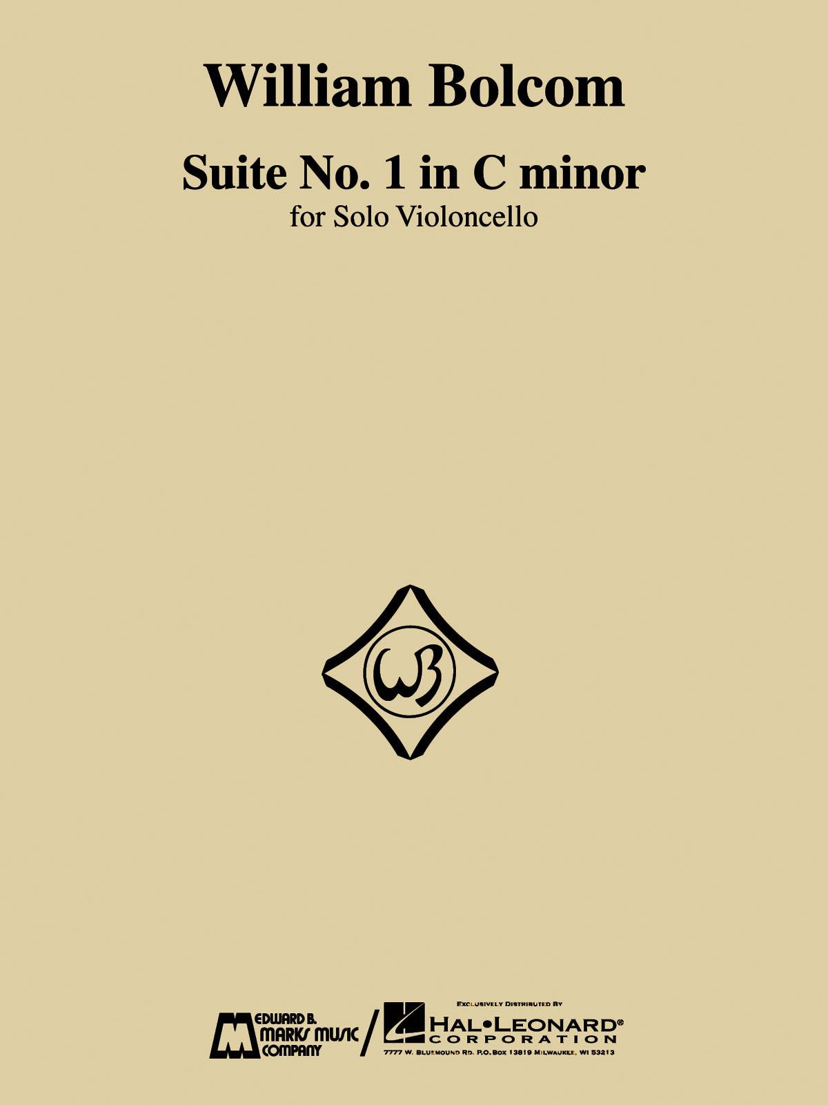 Bolcom: Cello Suite No. 1 in C Minor