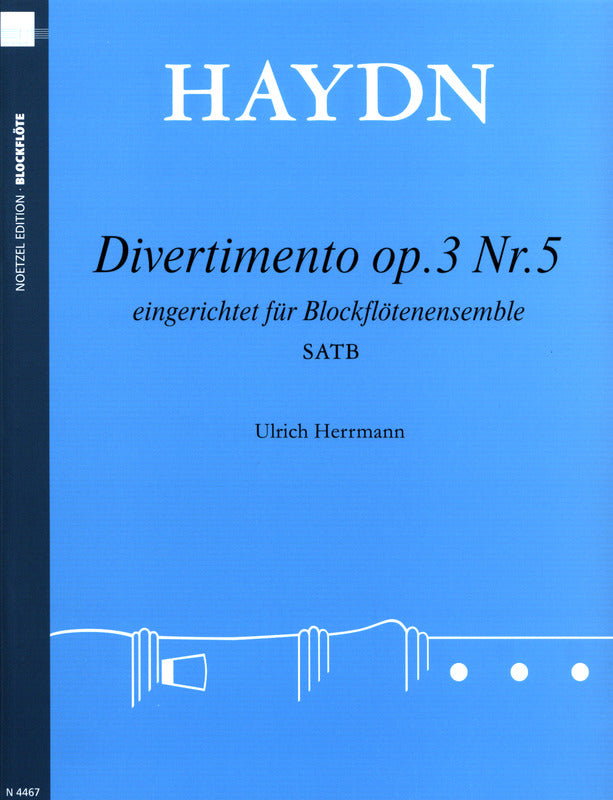 Haydn: Divertimento, Op. 3, No. 5 (arr. for recorder quartet)