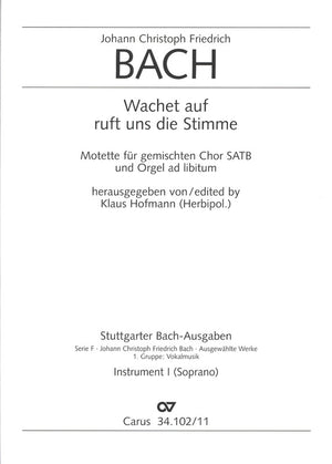 J.C.F. Bach: Wachet auf, ruft uns die Stimme, BR JCFB H 101