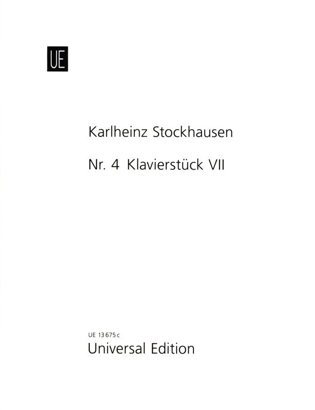 Stockhausen: Klavierstück VII