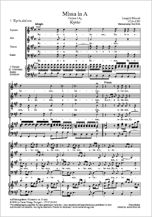 L. Mozart: Missa in A Major