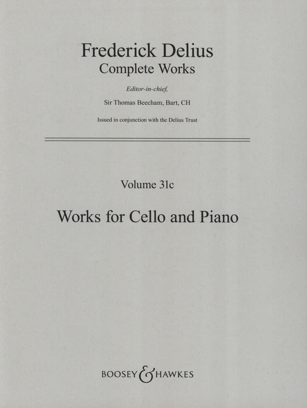 Delius: Works for Cello and Piano