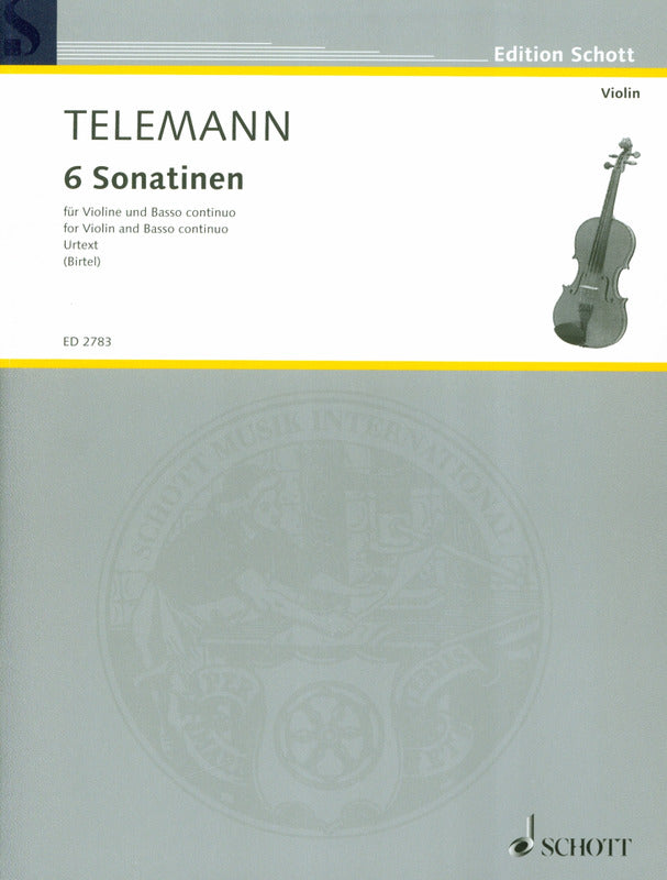 Telemann: 6 Sonatinas for Violin and Basso continuo