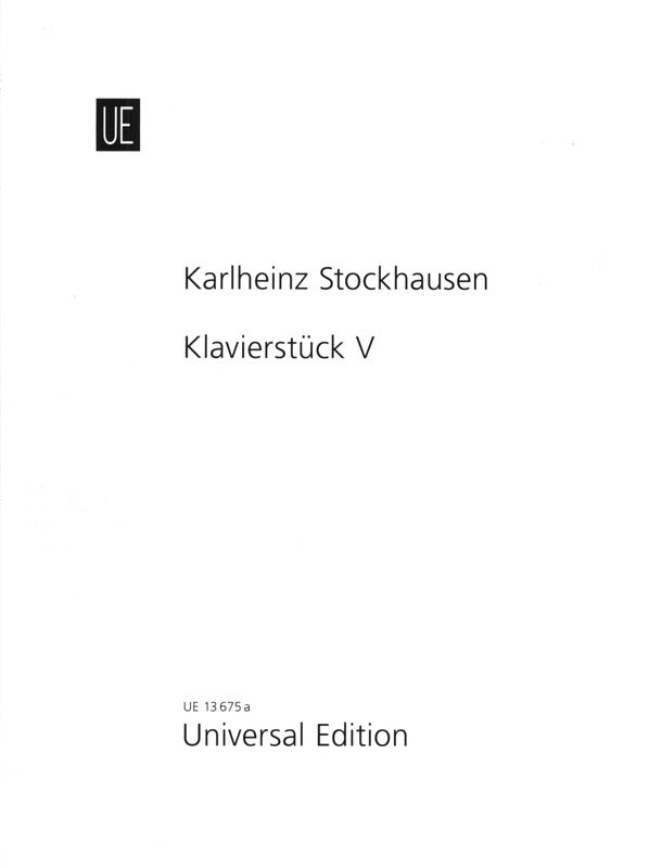 Stockhausen: Klavierstück V