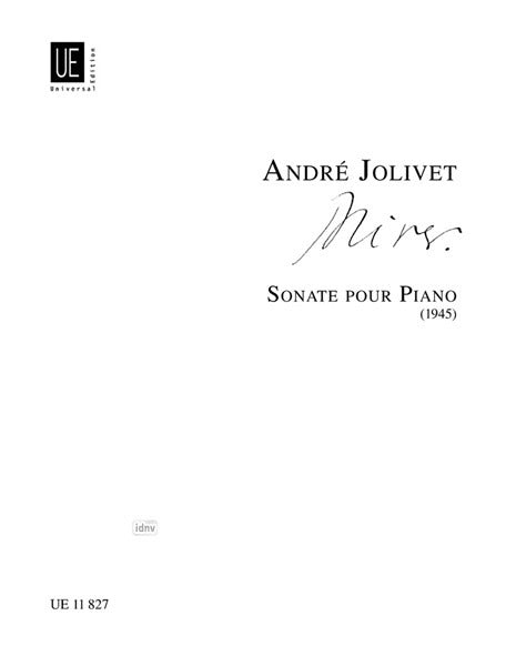 Jolivet: Piano Sonata