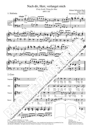 Bach: Nach dir, Herr, verlanget mich, BWV 150
