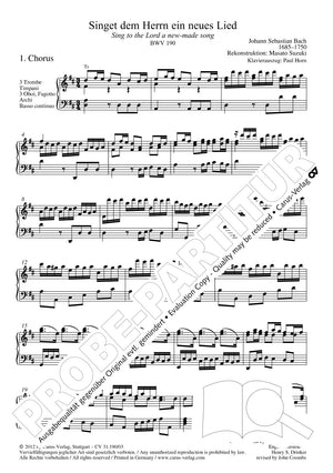 Bach: Singet dem Herrn ein neues Lied, BWV 190