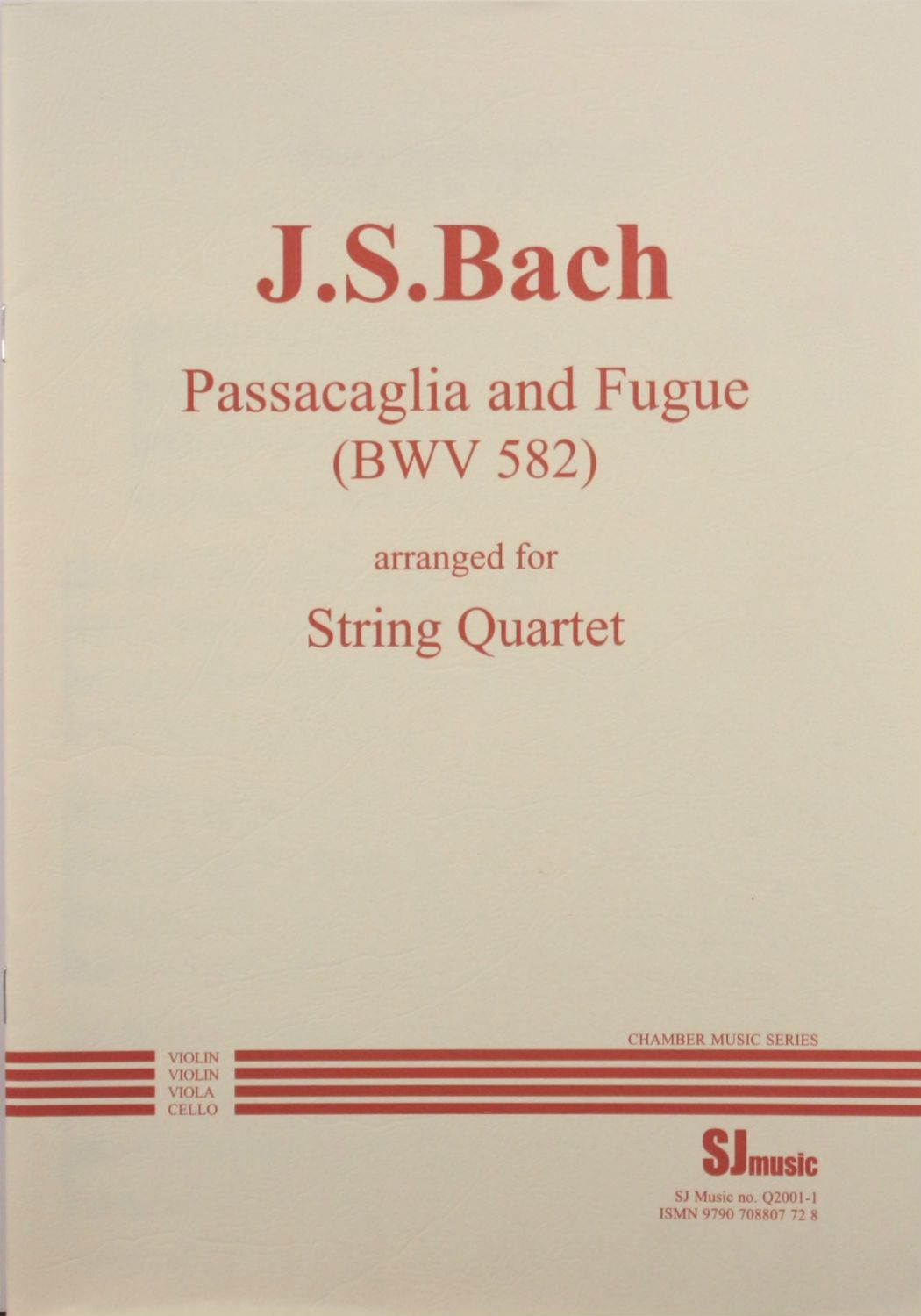 Bach: Passacaglia and Fugue, BWV 582 (arr. for string quartet)