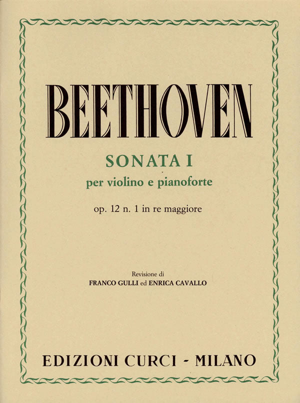 Beethoven: Violin Sonata in D Major, Op. 12, No. 1