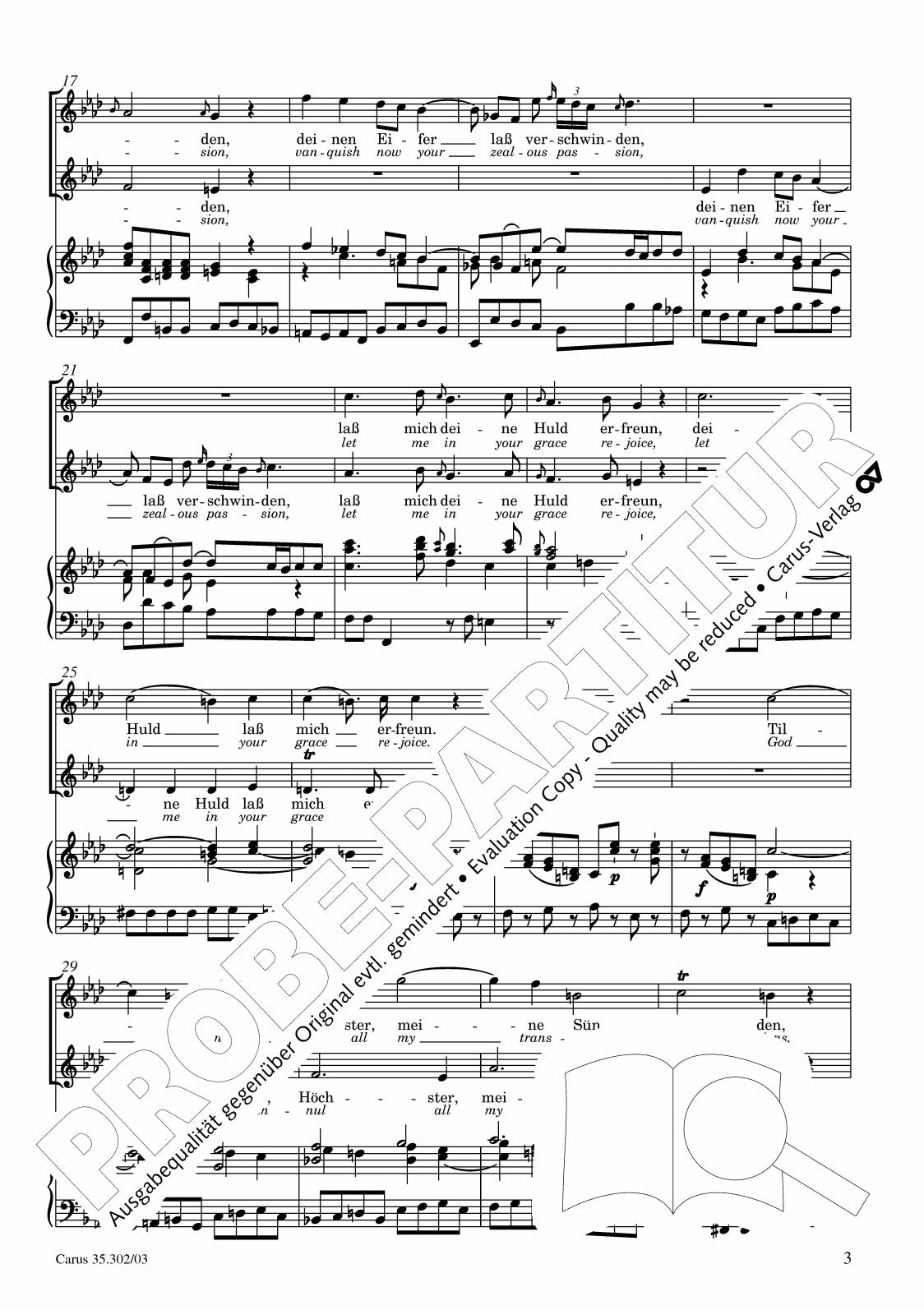Pergolesi-Bach: Tilge, Höchster, meine Sünden, BWV 1083