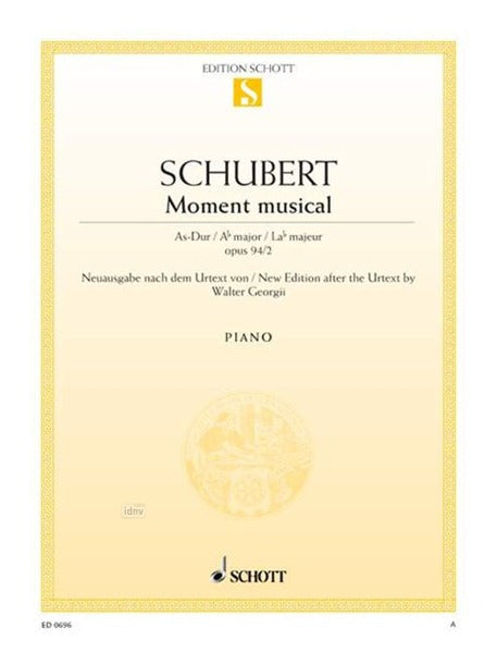 Schubert: Moment musical, D 780, Op. 94, No. 2