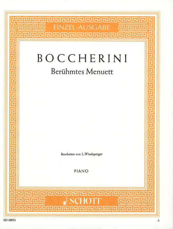 Boccherini: Menuet from String Quintet in E Major, Op. 13, No. 5 (arr. for piano)