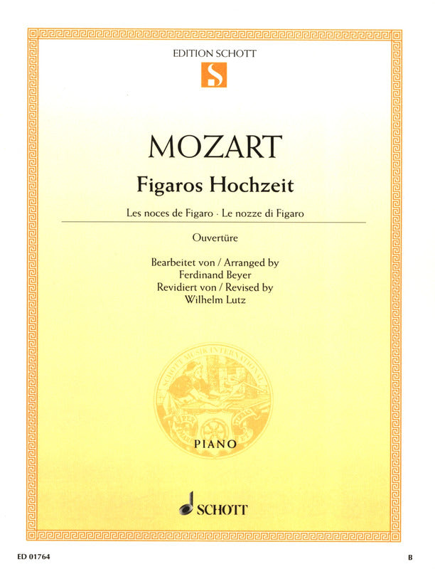 Mozart: Overture to "The Marriage of Figaro" (arr. for piano)
