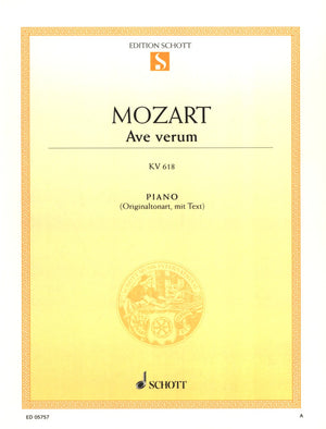 Mozart: Ave verum corpus, K. 618 (arr. for piano)