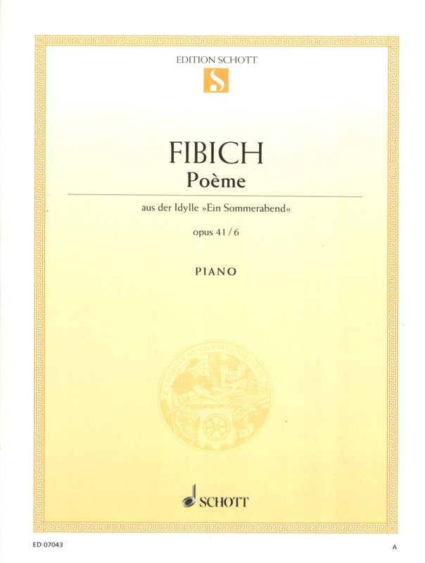 Fibich: Poème, Op. 41, No. 6