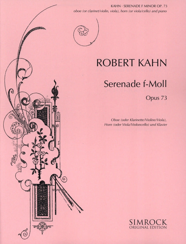 Kahn: Serenade in F Minor, Op. 73