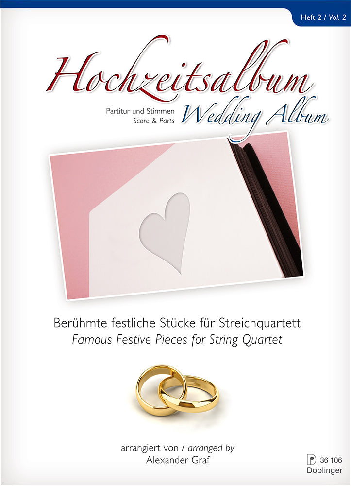 Wedding Album (Famous Festive Pieces for String Quartet) - Volume 2