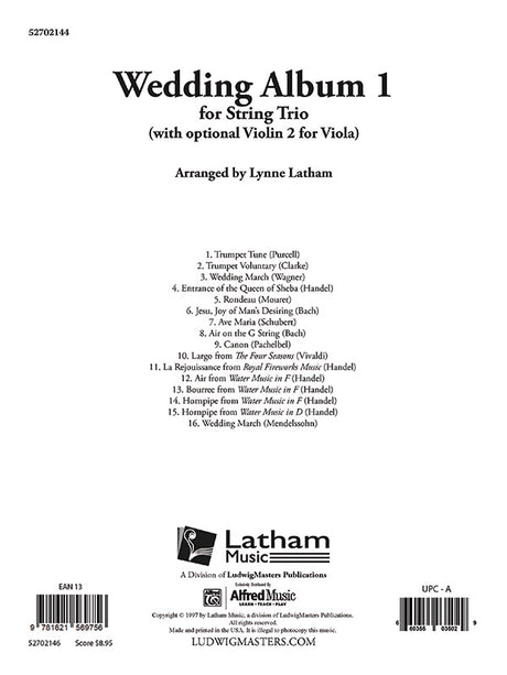 Wedding Album for String Trio - Volume 1