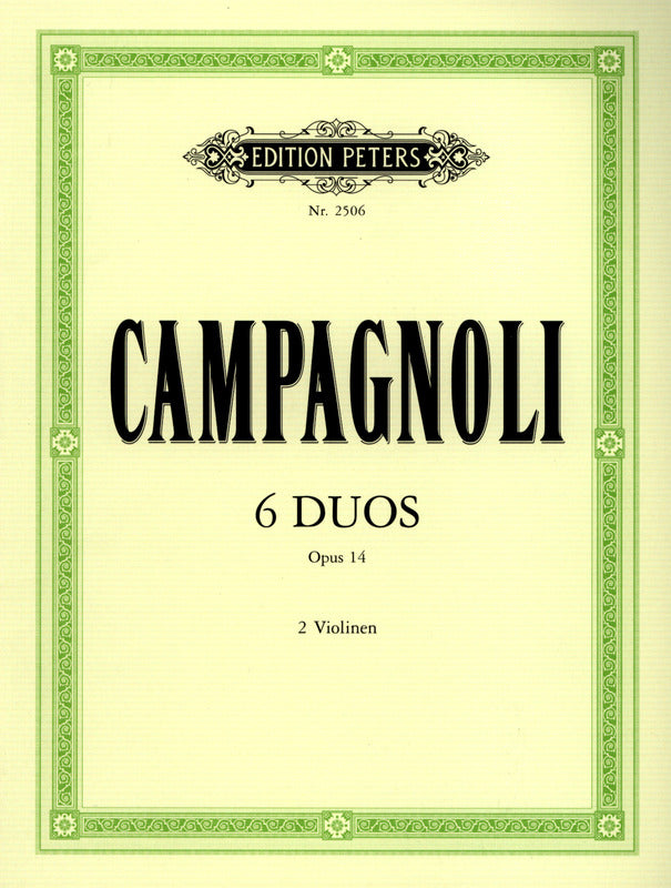 Campagnoli: 6 Easy Duets, Op. 14