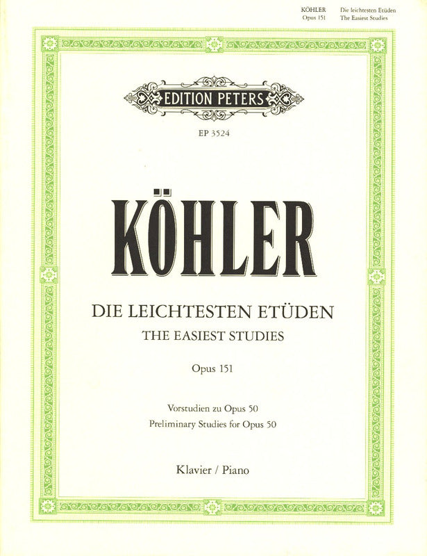 Köhler: The Easiest Studies, Op. 151