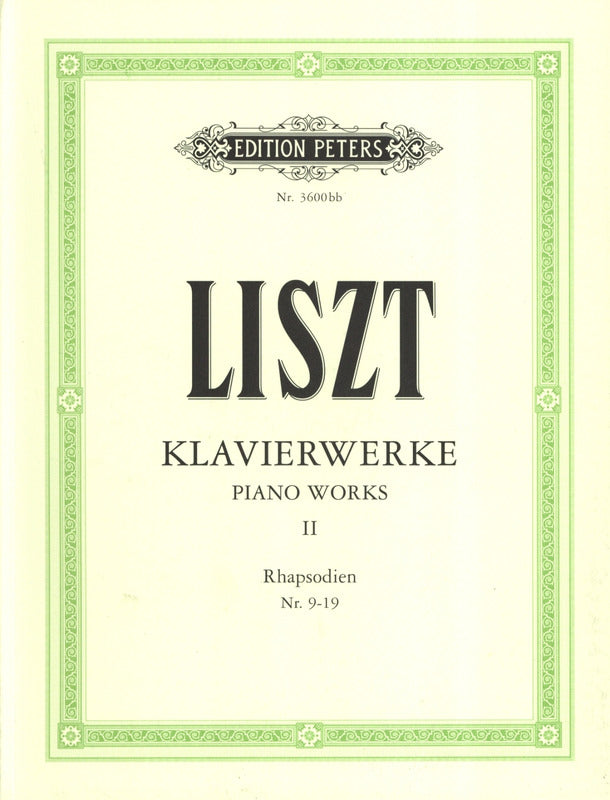 Liszt: Piano Works - Volume 2 (Hungarian Rhapsodies Nos. 9-19)