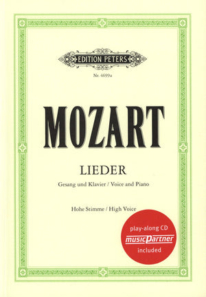 Mozart: Selected Songs and Arias for Voice and Piano