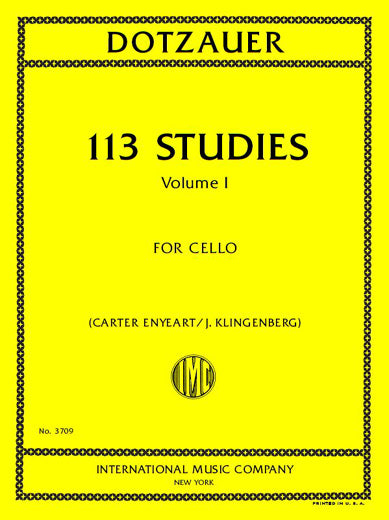 Dotzauer: 113 Studies for Cello - Volume 1