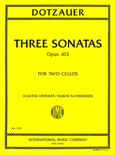 Dotzauer: 3 Sonatas, Op. 103